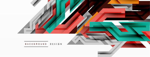 Dynamic lines geometric background. Vector Illustration For Wallpaper, Banner, Background, Card, Book Illustration, landing page