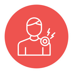 Soreness icon vector image. Can be used for Body Ache.