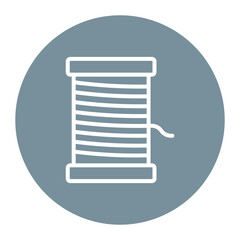 Embroidery Thread icon vector image. Can be used for Crafting.