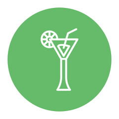 Cruise Cocktail icon vector image. Can be used for Cruiser.