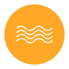 Sea Waves icon vector image. Can be used for Cruiser.