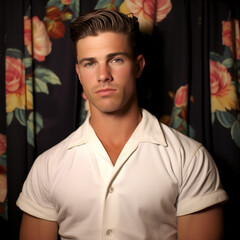 Civilian Sailor Photobooth Portrait