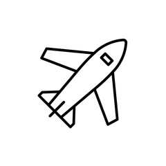 Airplane Travel Icon Perfect for Flight Booking