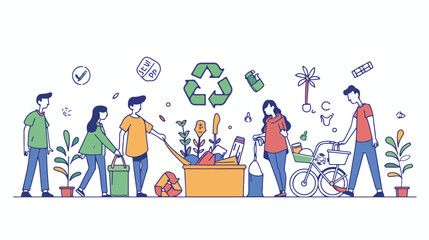 Save Our Planet Website Landing Page. People Prepare