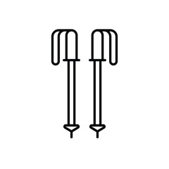 Trekking Pole vector icon