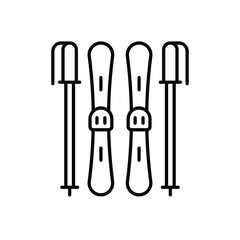 Ski Board vector icon