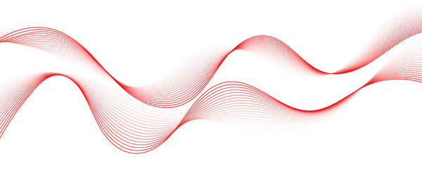 Abstract white background with red wave for design brochure, website, and flyer.
