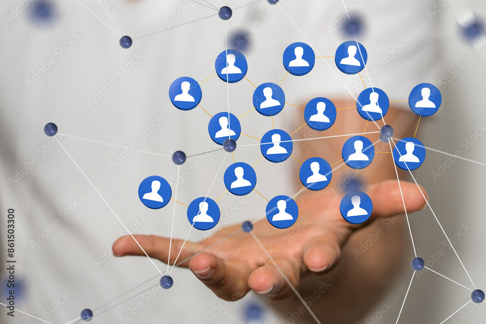 Poster internet net and data digital concept teamwork.
