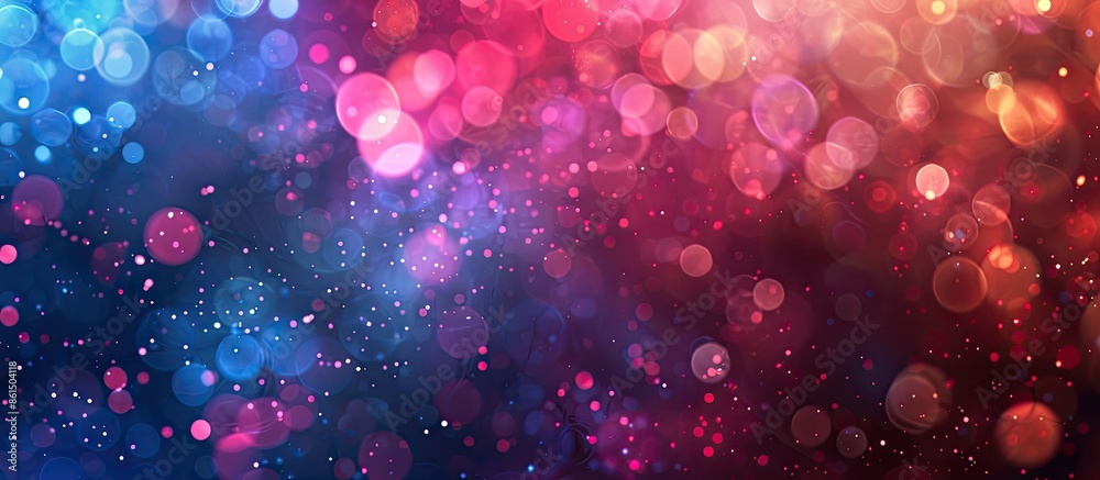 Poster Abstract bokeh background with copy space image.
