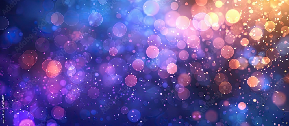Poster Abstract bokeh background with copy space image.