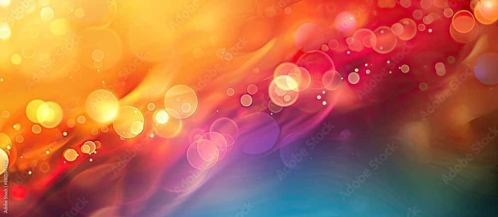 Poster Blurry abstract background with vibrant colors and copy space image.