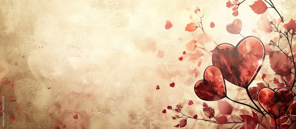 Poster elegant valentine's card or retro backdrop with copy space image.