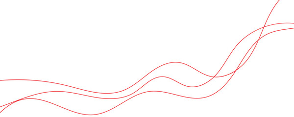 Abstract white background with red wave for design brochure, website, and flyer.
