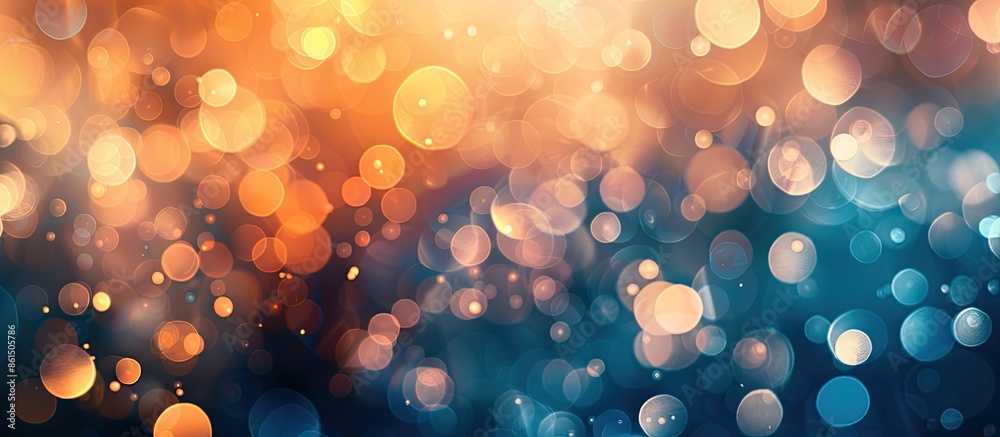 Aufkleber blur and bokeh effects in a copy space image.