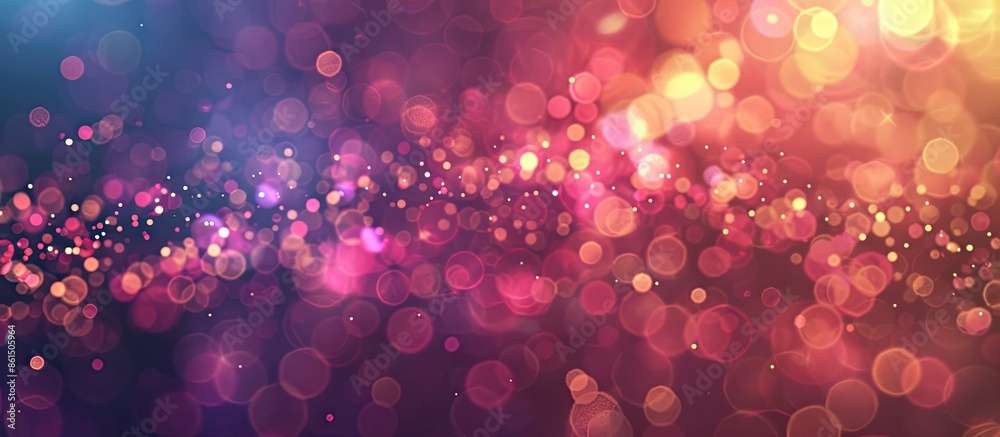 Poster Celebrate in style with this abstract background full of defocused lights, perfect for a copy space image.