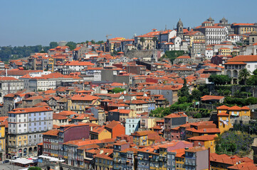 Portugal, the old historical houses in Porto