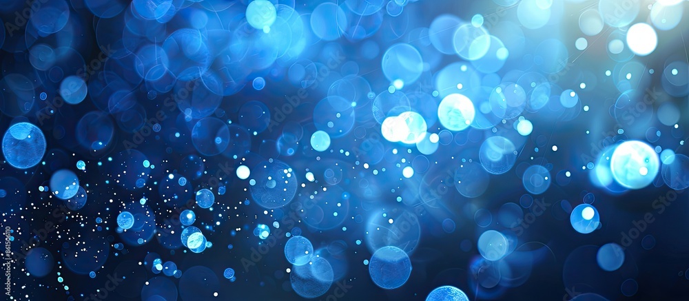 Aufkleber blue background with bright lights, ideal for inserting text or images. image with copy space