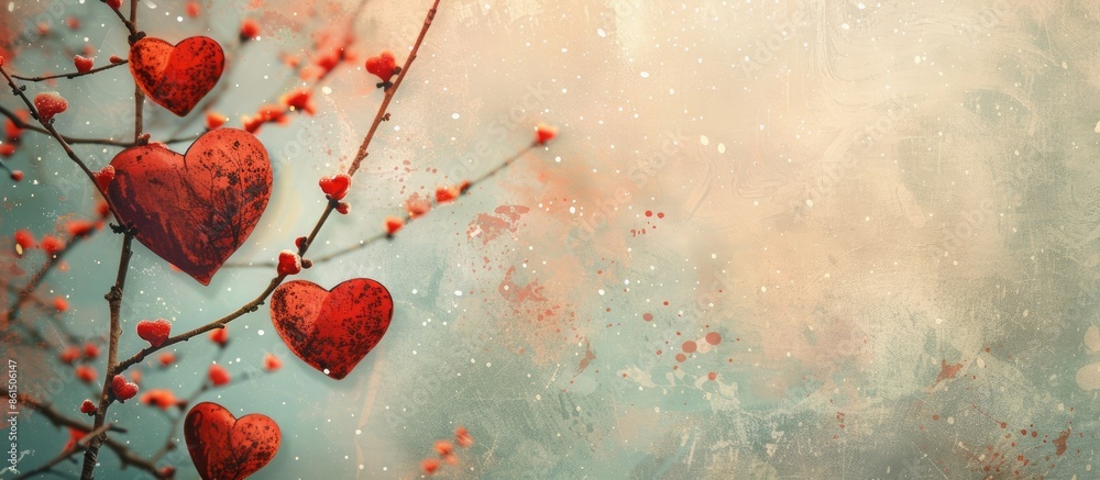 Poster elegant valentine's card or retro backdrop with copy space image.