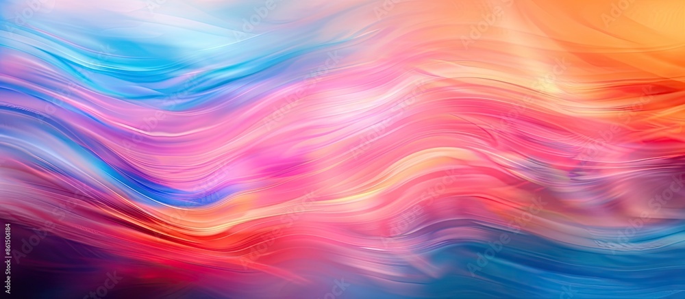 Poster colorful abstract background with a blurred effect, ideal for web design or wallpaper, with plenty o