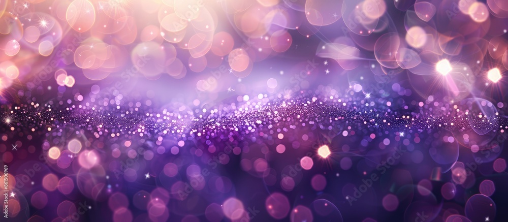 Poster festive background with elegant abstract design features bokeh light effects and stars, suitable for