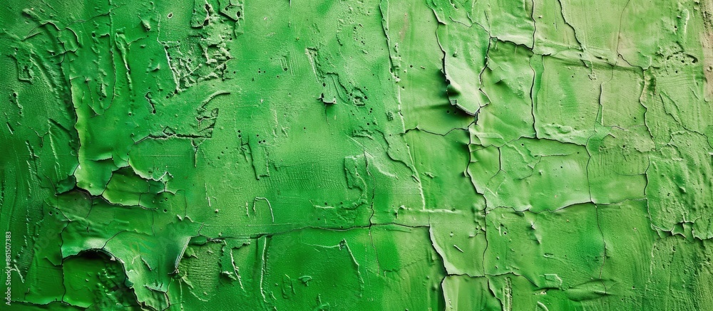 Poster Abstract texture background of a cement wall painted in green, suitable for copy space image.