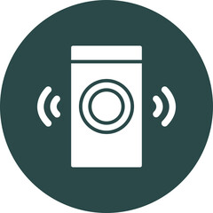 Smart Speaker Vector Glyph Icon