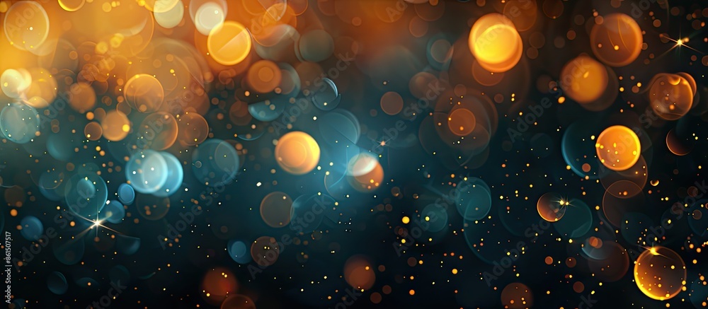 Aufkleber Background with abstract bokeh elements adding artistic flair to a copy space image.