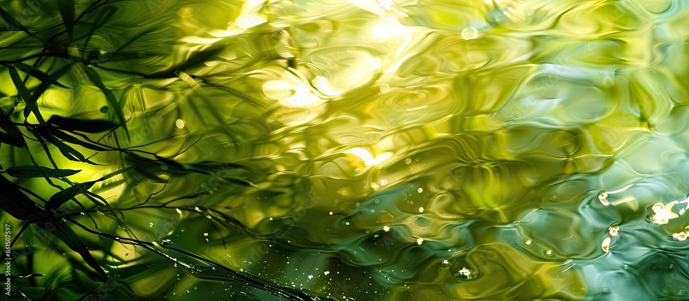 Poster An abstract background in a natural setting with space for text or images. image with copy space