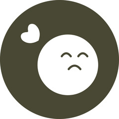 Contemplating Vector Glyph Icon
