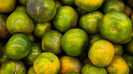 Oranges in the market for the background