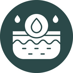 Oil Skin Vector Glyph Icon