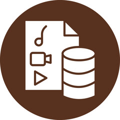 Digital Right Managementtadata Vector Glyph Icon