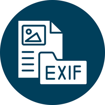 Exif Vector Glyph Icon