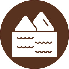 Lagoon Vector Glyph Icon