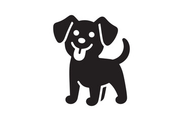 dog silhouette vector illustration, animal illustrations artwork and design