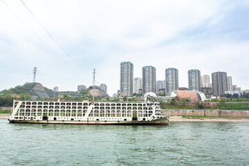 Obraz premium River cruise, sightseeing tour, relaxing leisure