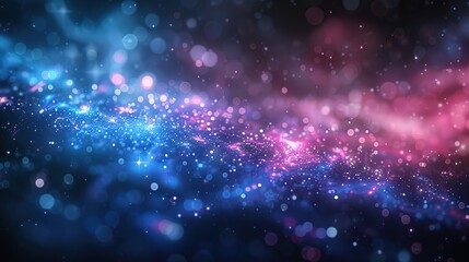 Naklejka premium Galaxy, data transfer technology concept wallpaper texture background banner illustration