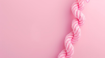 Pink rope, symbolizing strength and unity