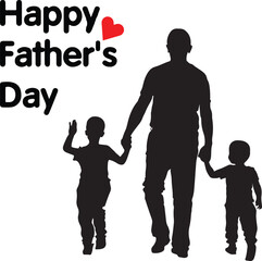  father's day silhouette, happy father's day, father's day, father's day wishes, silhouette, people, family, child, vector, boy, woman, illustration, couple, father, black, son, love, mother, walking,