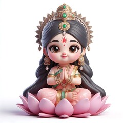 Goddess Lakshmi, 3d Goddess Lakshmi, Goddess Lakshmi Kid