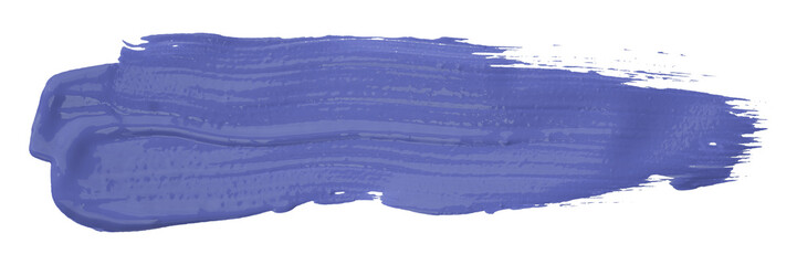 Purple brush strokes isolated on transparent background.