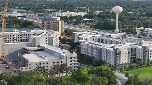 Altamonte Springs, Florida, USA - This stunning aerial footage captures the vibrant and picturesque city of Altamonte Springs.