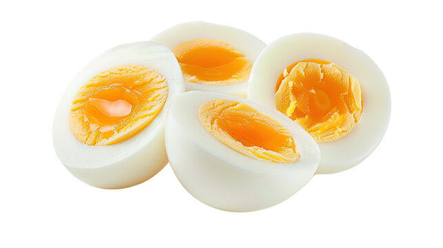 Boiled egg, transparent background PNG