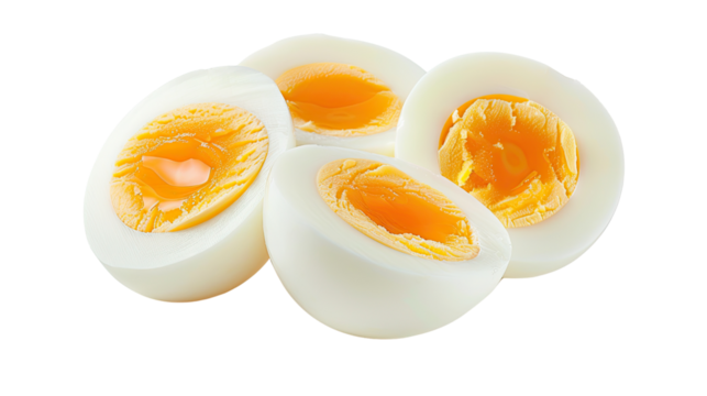 Boiled egg, transparent background PNG