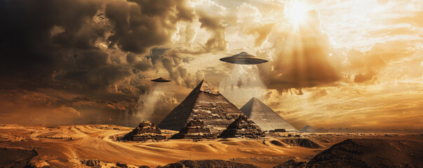 Ancient Egyptian Pyramids Under Alien