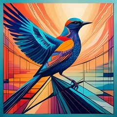 Avian Abstraction: Geometric Interpretation of a Bird