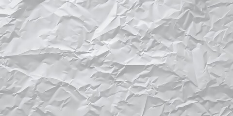 Fototapeta premium Abstract Crumpled White Paper Texture