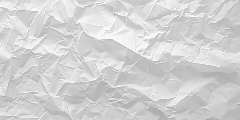 Fototapeta premium Abstract Crumpled White Paper Texture