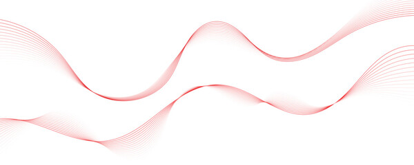 Abstract white background with red wave for design brochure, website, and flyer.
