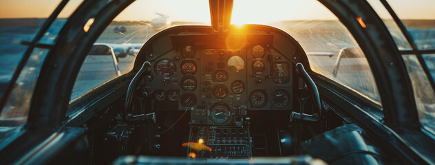 Fighter Jet Cockpit View With